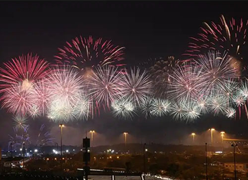 峨眉山市焰火晚会